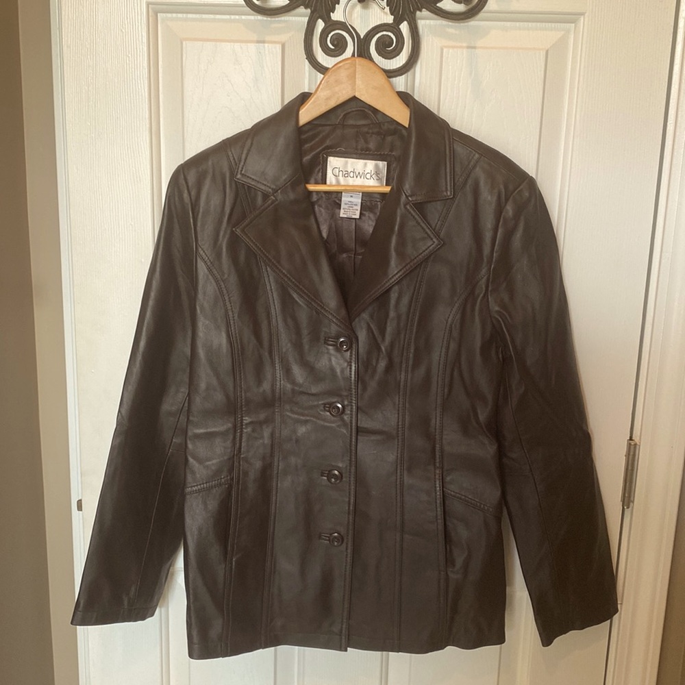 Brown Genuine Leather Jacket Coat